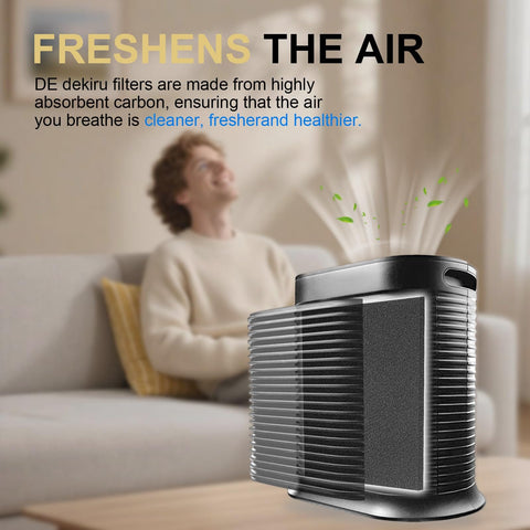 Air purifier with Six Pack Cut To Fit Activated Carbon Filters for Honeywell HPA Series removing odors