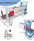 Detailed view of 2 In 1 Commercial Shrink Wrap Sealer And Cutter No Sweat Plastic Film Sleeve Packing Machine Heavy Duty 220V Workhorse dimensions.