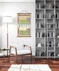 Periodic Table Elements Poster Canvas Print With Frame For Chemistry Classroom Decor Atomic Number Guide Waterproof And Tear Resistant Wall Art Ready To Hang 16x25 Inches Perfect For Students And Pros.