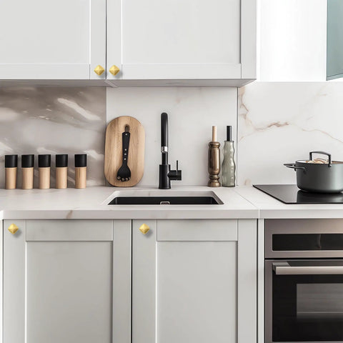 Thirty Pack Gold Cabinet Pulls Single Hole Built Tough Zinc Alloy Kitchen Drawer Handles Smooth As Silk Feel Reliable Daily Grab Top Choice For Quick Room Makeover on modern kitchen cabinets.