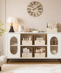 Fabric Closet Storage Cubes 8 Pack with Dual Handles Square Storage Bins on a shelf in a light beige room