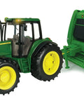 Big Farm Tractor And Baler Toy Set 1 16 Scale For Kids Ages 3 And Up With Realistic Lights And Sounds Durable Plastic