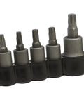 Torx Plus Bolt Set 9 Piece for Automotive Use Pro Grade With Popular Torx Plus Sizes displayed in a black organizer.