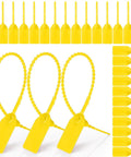 500 Pack Plastic Tamper Seals Zip Ties 250mm Self Locking Security Tags For Fire Extinguishers Bags Luggage Banks Hospitals Trailers And Trucks Yellow