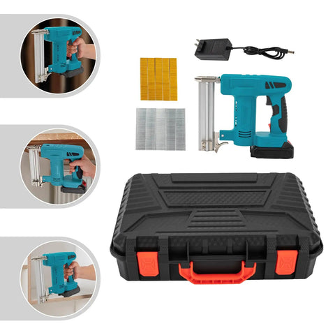 Top Shelf 20V Cordless Brad Nailer Kit With 15Ah Battery Charger Provides Strong 2 In 1 Finish Nail Performance For Upholstery Carpentry And Weekend Warrior Diy Tasks Guarantees Smooth Shooting Reliability On Demand