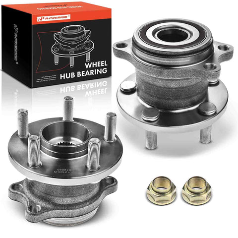 Two-Pack Beefed-Up Rear Wheel Bearing And Hub Assembly For 5-Lug Subaru Outback 2005-2009 And Legacy 2005-2009 Wagon And Sedan