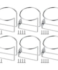 Six Pack Stainless Steel Boat Ring Cup Holders Wall Mounted Drink Holders for Boat Marine with screws displayed