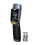 Six In One Pinless Moisture Meter For Drywall And More, Noninvasive Humidity Sensor With Gypsum Cement Board Cork Hardwood Mildew Index, Surface Safe, No Pinholes Or Scratches, Fast Accurate Readouts. Handheld meter with batteries