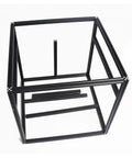 Heavy Duty 3D Printer Frame Kit With No Sweat Blind Joint Design 2020 Aluminum Extrusion And 6mm T Slot Profile For Quick Assembly. Black frame structure.