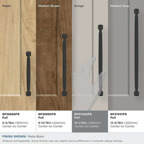 Top Shelf Transitional Matte Black Cabinet Pull And Drawer Handle Crafted For No Sweat Setup On Kitchen Vanities And Dressers With Heavy Duty Metal Body Ensuring A Smooth Grip That Truly Earns Your Trust on different wood finishes.