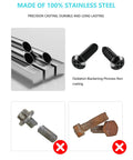 Anti Theft License Plate Screws Stainless Steel Rustproof Bolts For Car Tag Frame M6 Quarter Inch Security Screws With Chrome Caps