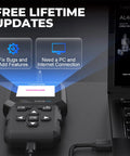 AL400 OBD2 Scanner For Cars And Light Trucks, Full OBDII Code Reader with laptop connection and lifetime software updates