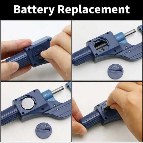 Battery replacement for Digital Micrometer 0 To 25 mm And 0 To 1 Inch, Pro Grade Precision With Ultra Precise 0.00005 Inch Resolution