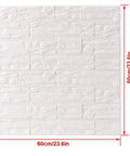 3D Brick Textured Wall Panels With Self Adhesive Foam Waterproof Finish For A Modern Living Room Bedroom Or Kitchen
