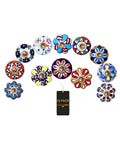 Get Ready For Major Furniture Glow Ups With Our 12 Pack Of Decorative Ceramic Drawer Pulls For Kitchen Cabinets And Bathroom Vanities Featuring Hand Painted Glazed Details That Are Super Tough And Bring Instant Boutique Vibes Just Swap Them On - colorful floral ceramic pulls.