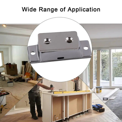 Built Tough Heavy Duty Magnetic Door Catch For Cabinets And Pantries With 304 Stainless Steel Triple Magnet System Strong Hold