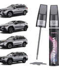 Subaru Ice Silver Metallic Touch Up Paint 2 In 1 Pen And Brush Kit with multiple Subaru cars
