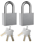 Tough As Nails Stainless Steel Padlock With High Security Cylinder And Hardened Shackle, Packed With Three Premium Brass Keys
