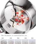 Grain Grinder 4500G Stainless Steel High Speed Pulverizer grinding peppers, showcasing inner blades and grinding stages.