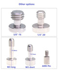 Fifteen Piece Nickel Brass Location Fix Pin Screws Lock Tight On Camera Quick Release Cheese Plates And Top Handles For A Clutch Shooting Rig Setup No Sweat, showing various screw types and sizes.