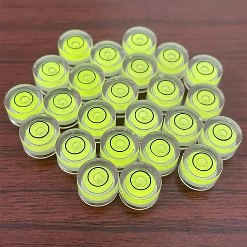 10 Pack Mini Circular Bubble Spirit Levels Dead On Bullseye Gauge For Layout And Measuring Compact Acrylic Tool With Fluorescent Dial Rock Solid Build For Contractors And Diy Crews Always On Target Every Single Shift