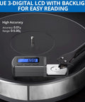 Digital Turntable Stylus Force Scale Gauge With Blue LCD Backlight Pro Grade Stylus Pressure Meter For MM MC MI Cartridges 0.01 g Accuracy Tare Function Five Modes Helps Dial In Tonearm Pressure And Protect Vinyl, on turntable
