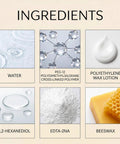 Natural Beeswax Furniture Polish Spray For Wood Tables And Cabinets Restores That Top Shelf Shine ingredients collage.