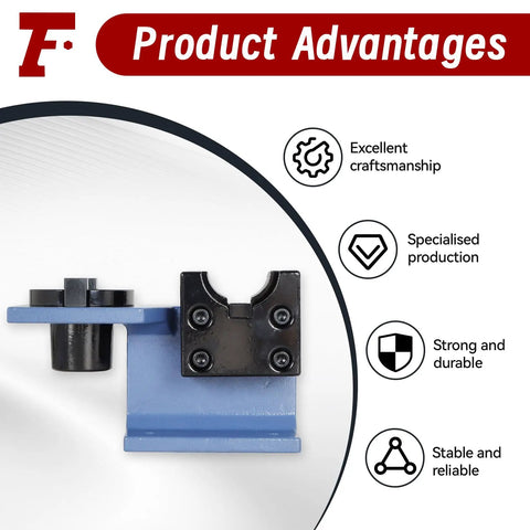 CNC CAT40 Tool Holder Tightening Fixture For Worktable, Lightweight Cast Iron And Aluminum Build, Easy Clamp, strong and durable