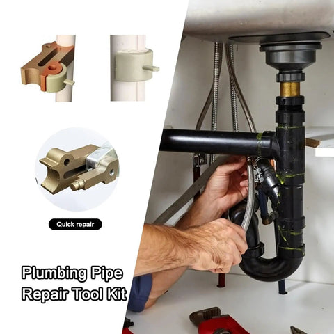 Fast Pipe Repair Tool Kit For DIY And Pros No Mess Quick Fix Leak Stopper Set With Self Fusing Silicone Tape in kitchen use