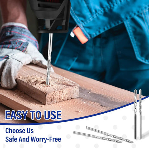 18 Piece Drywall And Cutting Drill Bit Set For Wood Plastic And Drywall One Eighth Inch Bits Multipurpose M2 High Speed Steel