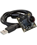 1080P Low Light WDR USB Camera Module with Microphone, Ultra Wide 160 Degree Fisheye Lens, USB 2.0, 3 Foot Cable displayed