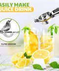 Heavy Duty Lemon Squeezer Juicer Hand Press, Stainless Steel Citrus Extractor For Lemons And Limes, Easy To Clean Kitchen Bar Tool