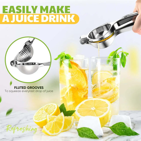 Heavy Duty Lemon Squeezer Juicer Hand Press, Stainless Steel Citrus Extractor For Lemons And Limes, Easy To Clean Kitchen Bar Tool