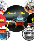 Lightweight Foldable Camping Stove With Piezo Ignition For Hiking And Picnics, ultra portable single burner flame and details