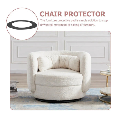 Chair with Non Slip Rubber Furniture Pads Kit For Wooden Stools And Chairs, Floor Protectors For Hardwood Floors displayed in room