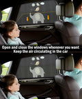 Baby Car Window Shades Breathable Mesh UV Protection Sun Covers Universal Fit Stretchable for Toddlers Kids and Pets