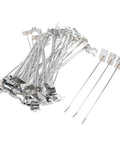 Slot Board Hook Set 20cm Aluminum Alloy 3.3mm Pro Grade Heavy Duty Slat Wall Hanging Hooks 50 Pcs shown in a pile