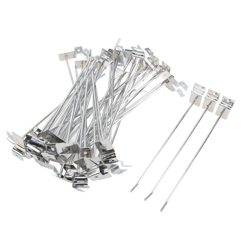 Slot Board Hook Set 20cm Aluminum Alloy 3.3mm Pro Grade Heavy Duty Slat Wall Hanging Hooks 50 Pcs shown in a pile