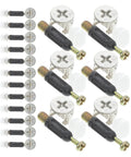 Thirty Sets M6 Furniture Fasteners Cam Lock Connectors Bolts With Zinc Alloy And Plastic Three In One Design for assembly