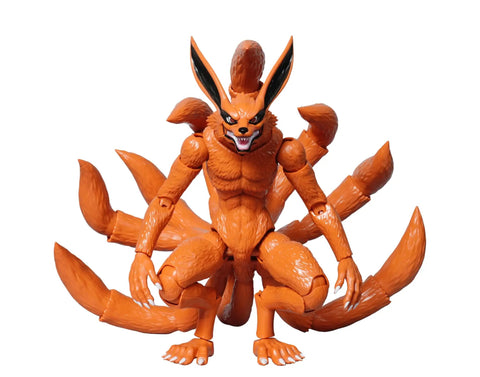 Naruto Shippuden Kurama And Naruto Dual Figure Model Kit, 263-Piece Set; fully detailed crouching Kurama with joint articulation.