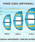 Inflatable Wind Foil Wing For Wingfoiling And Hydrofoil Boards With Handheld Sail And Repair Kit in 4m, 5m, 6m sizes