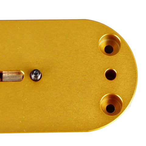 Close-up of durable metal hairspring stand for watch repair and movement balancing, multifunction tool kit, detail view