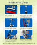 Installation guide for Vertical Helix Wind Turbine Kit With MPPT Controller 12V 24V 48V 10000W Portable Wind Power Generator