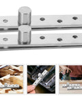 Stainless Steel Pivot Door Hinges For Wood Doors 2 Pack Heavy Duty Scratch Resistant Brushed Finish shown in action
