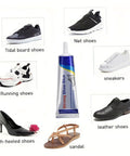 Heavy Duty Waterproof Shoe Sole Repair Adhesive For Sneakers Boots Leather Handbags And Heels With Easy Precision Tip beside various shoes