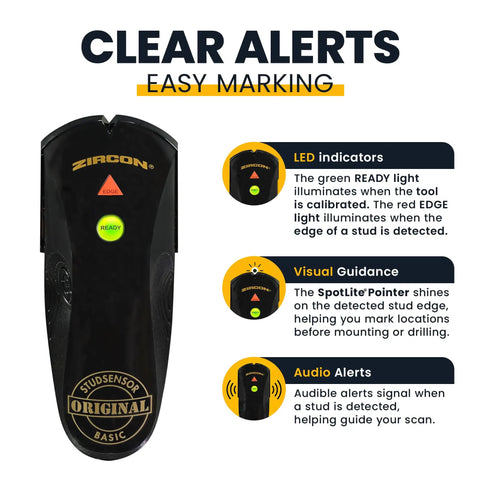 Easy Peasy Electronic Stud Finder For Wood And Metal Walls With Sharp Drywall Edge Detection No Sweat Wall Scanner Tool Great For Hanging Pictures Frames And Heavy Shelves Without Any Guesswork