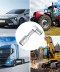 90 Degree Car Grease Coupler Adapter With 3 Jaw Right Angle Fittings for auto lubrication next to vehicles and machinery
