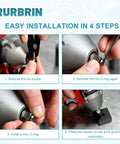 Installation steps for Badass 3/8 Inch Impact Socket Retaining Ring And O Ring Kit With Anvil Pry Lever for wrenches.