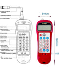 Dual Readout Sonic Belt Tension Meter Gauge For Precise Force And Frequency Testing, 0.01 N To 99,900 N And 10.0 Hz To 5,000 Hz, Backlit LCD, 1 Percent Accuracy, Auto Sleep After Inactivity, Pro Grade Belt Tension Tester, red handheld unit, 59mm x 160mm