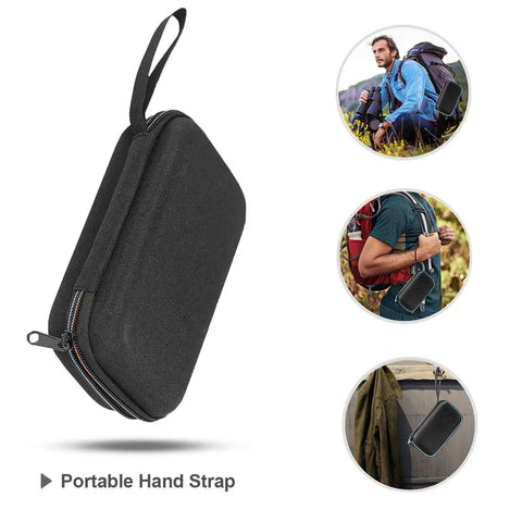 Rugged EVA Hard Travel Case for BT-100 Series Handheld Anemometer with portable hand strap, ideal for outdoor field readings and transport.